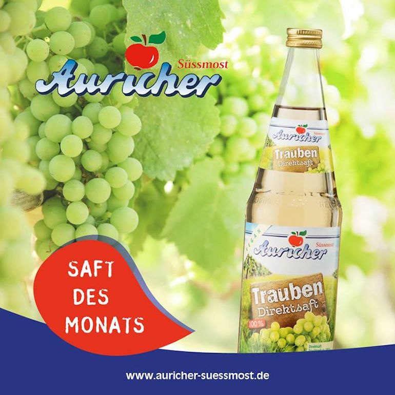 Saft des Monats: Trauben Direktsaft
