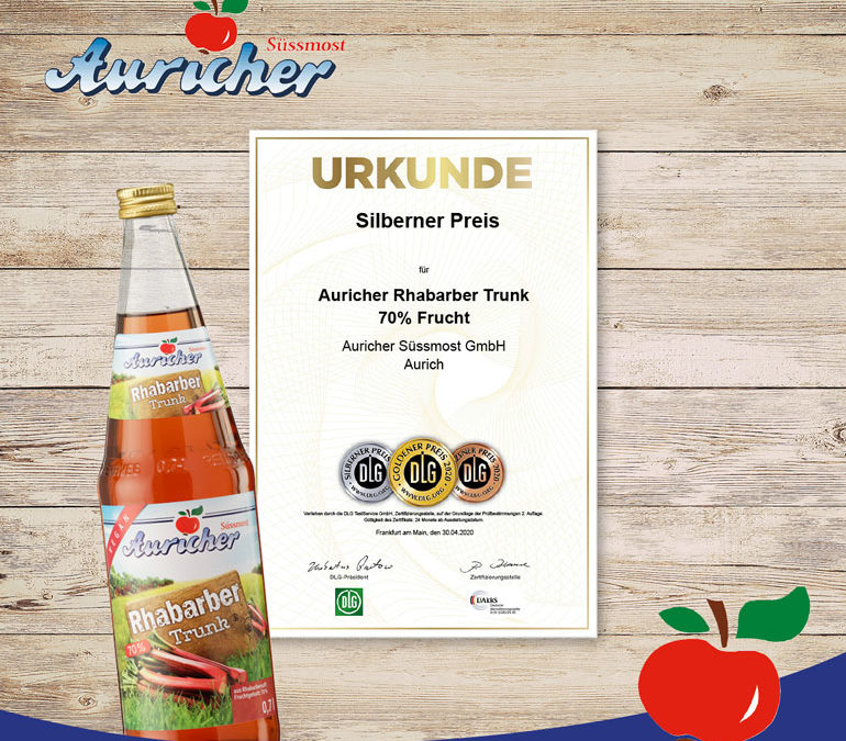 Auricher Fruchtsäfte von der DLG-Qualitätsprüfung ausgezeichnet!