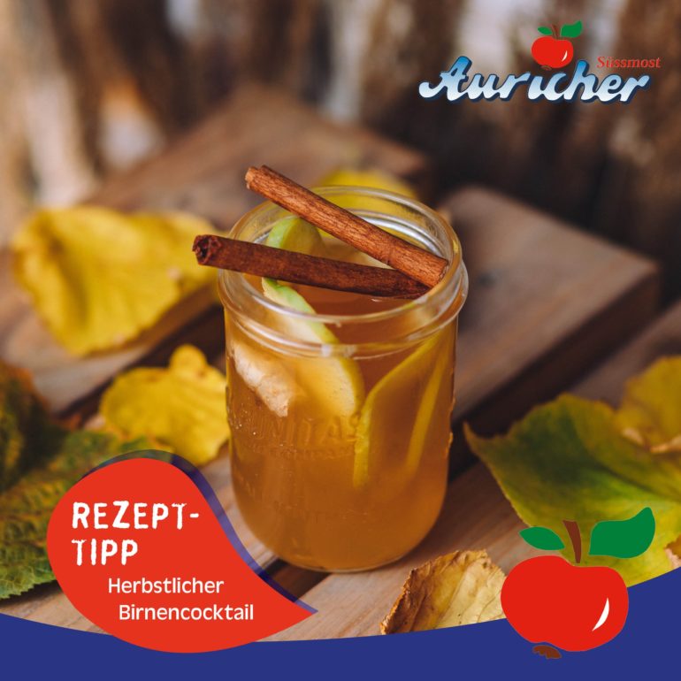 +++ Rezepttipp: Herbstlicher Birnencocktail 🍁 +++