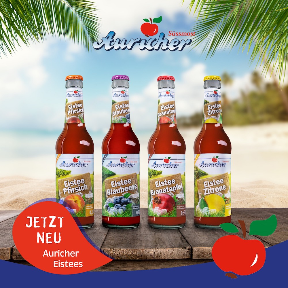 Ostfriesentee mal anders: Fruchtig-frische Auricher Eistees! ☀ Kennt ihr schon die neuen Auricher Eistee Sorten?🧊