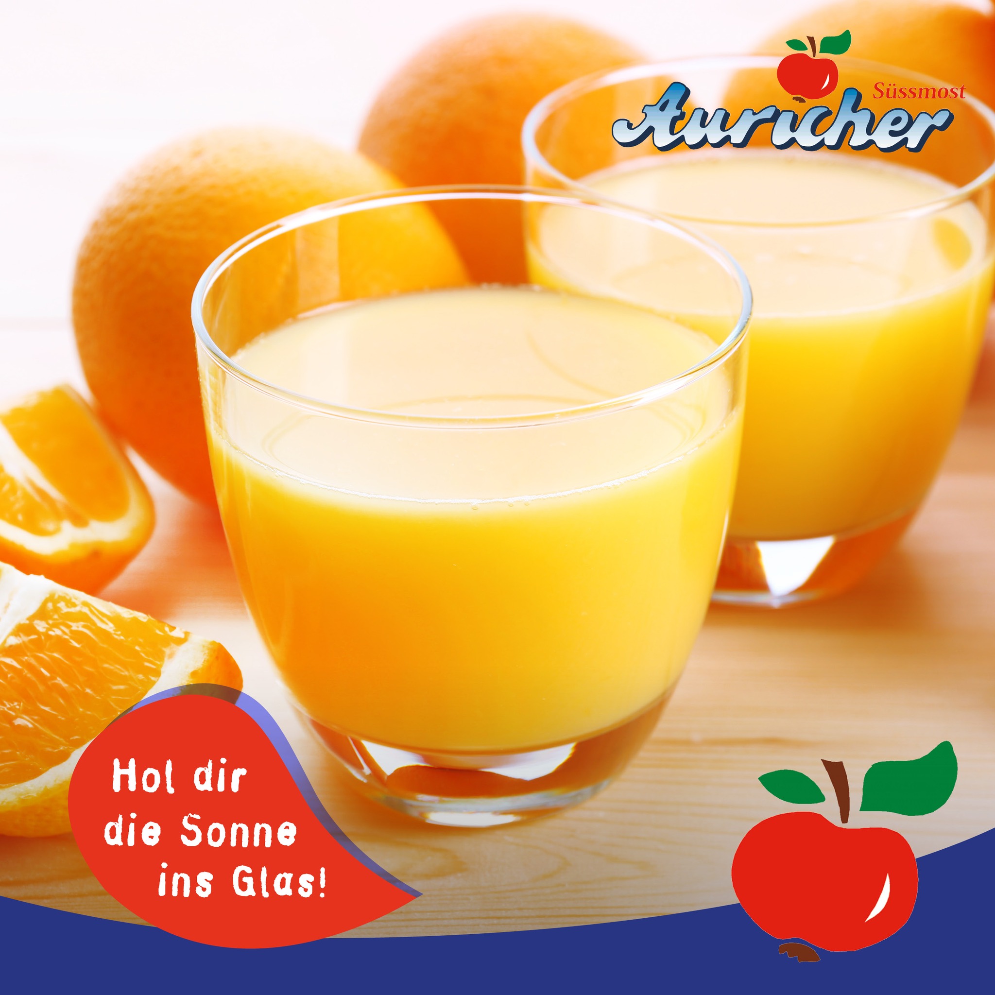 Hol euch die Sonne ins Glas mit unseren Fruchtsäften! ☀🍊