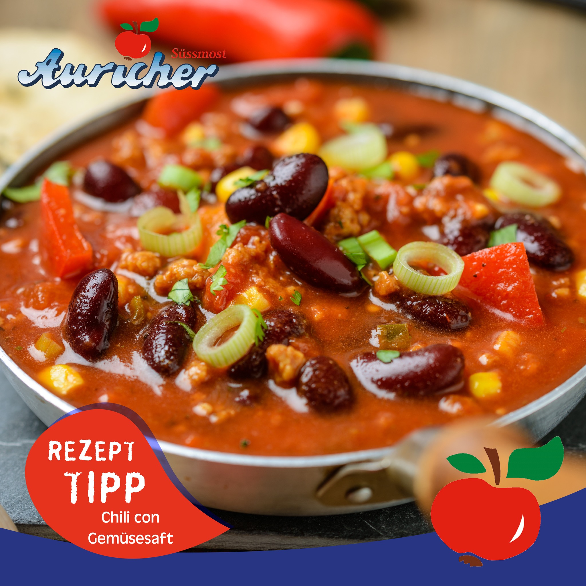 REZEPT-TIPP: Chili con Gemüsesaft 🍅