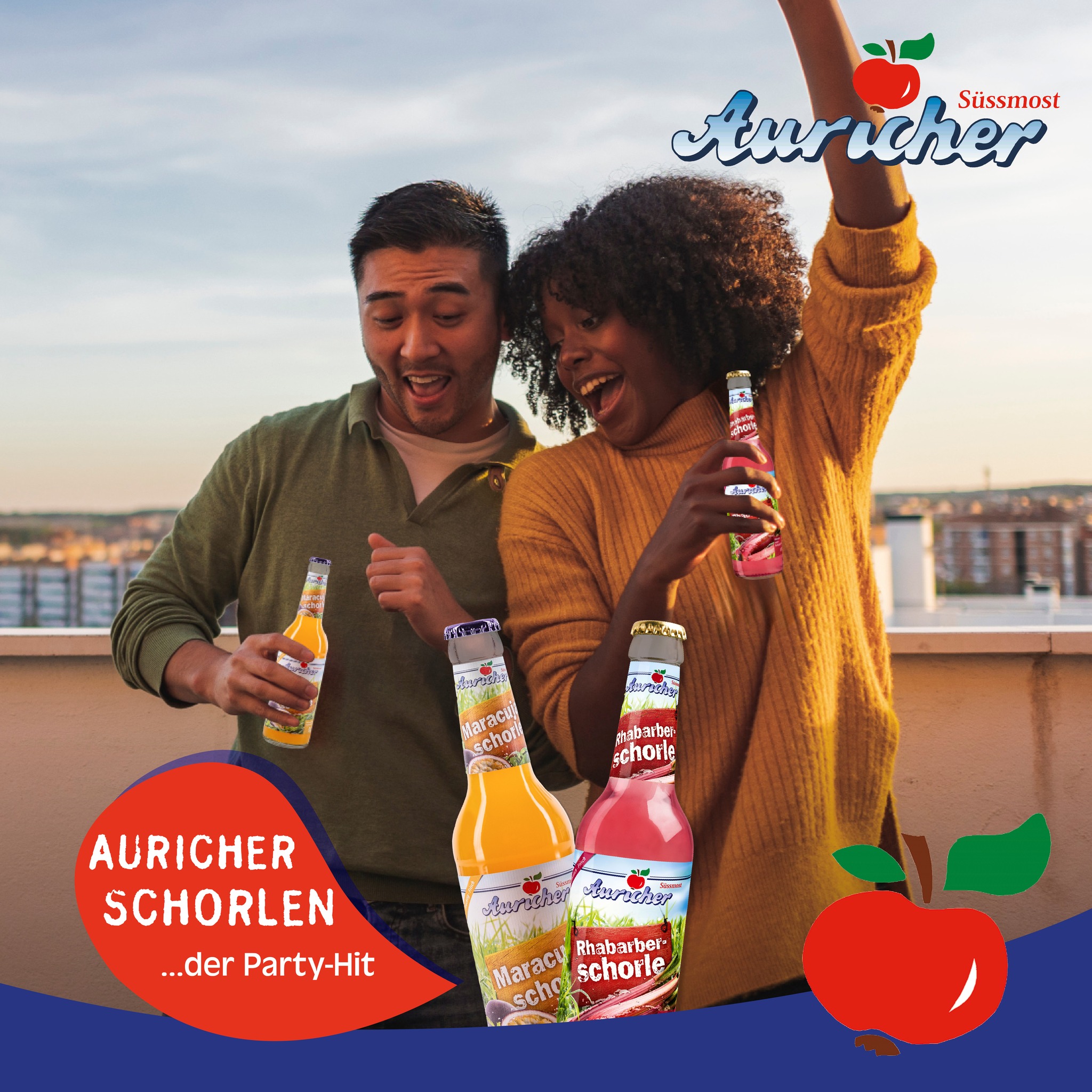 Der Partyhit schlechthin: Unsere Auricher Saftschorlen! 🍎