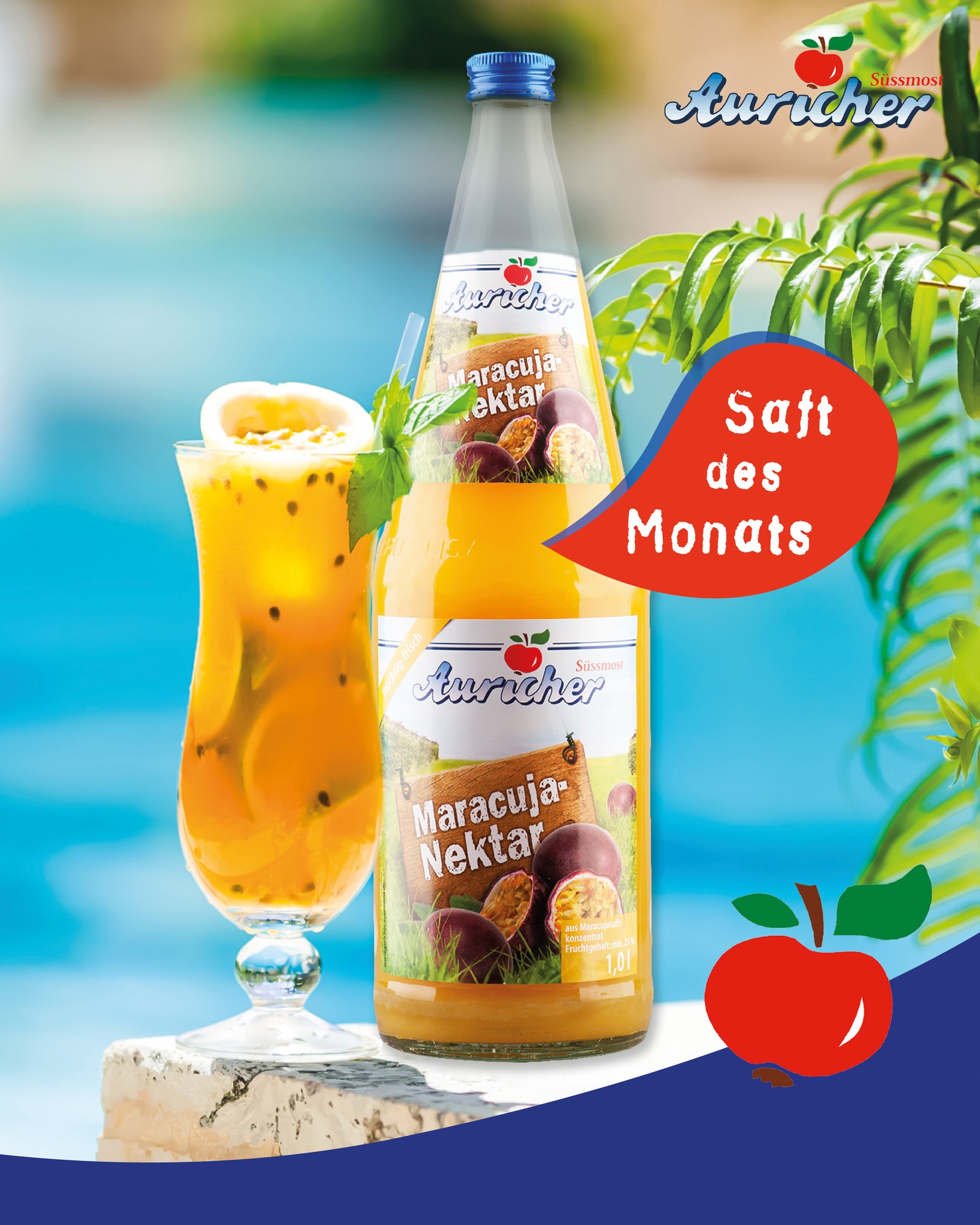 Unser Saft des Monats im August: Maracuja-Nektar 🥭☀️