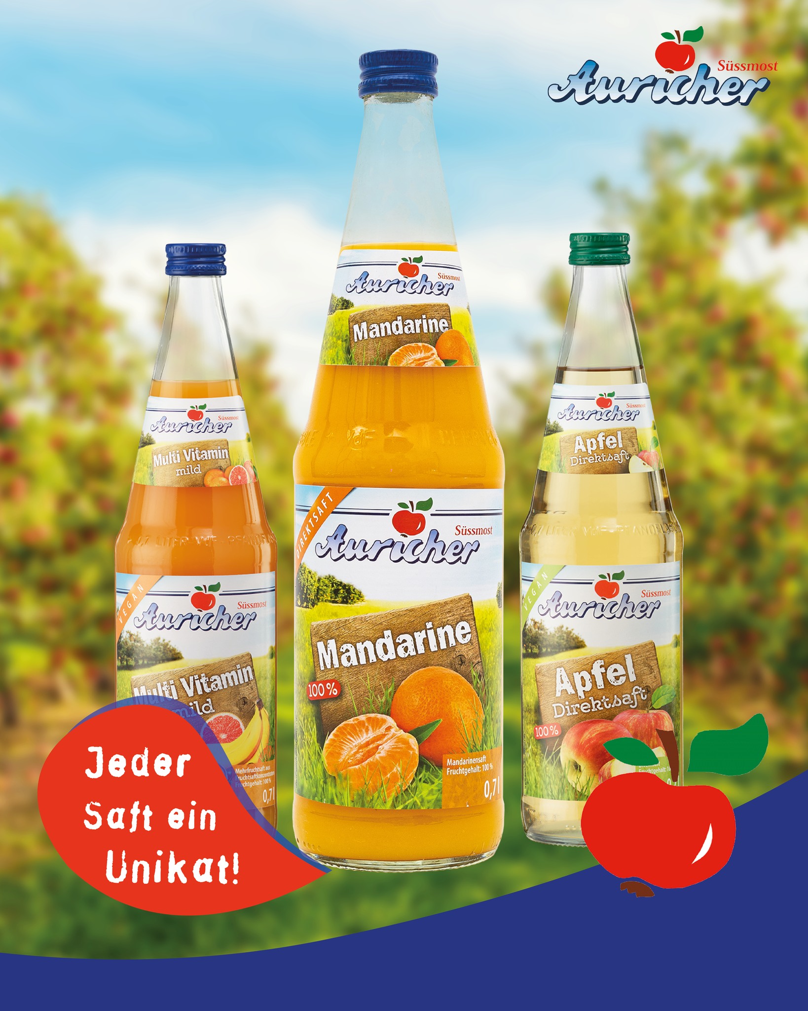 Jeder Saft ein Unikat: echt, ehrlich, aus Aurich. 🍏🍊