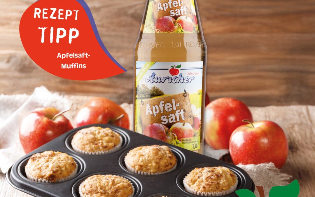 🍏 Herbstliche Apfelsaft-Muffins mit Zimtstreuseln! 🧁✨