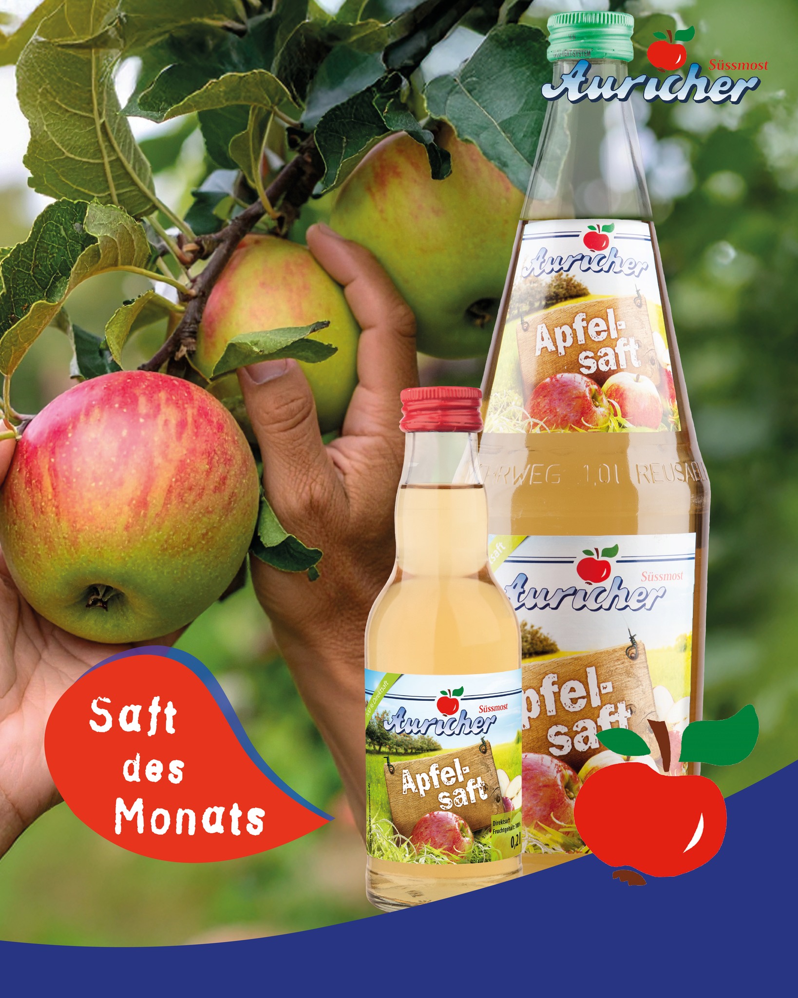 Unser Saft des Monats im September: Apfelsaft 🍂🍏