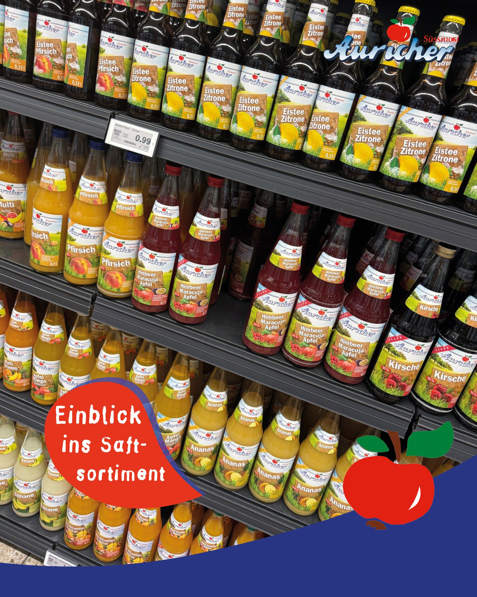 Ein Blick in unser Saftsortiment