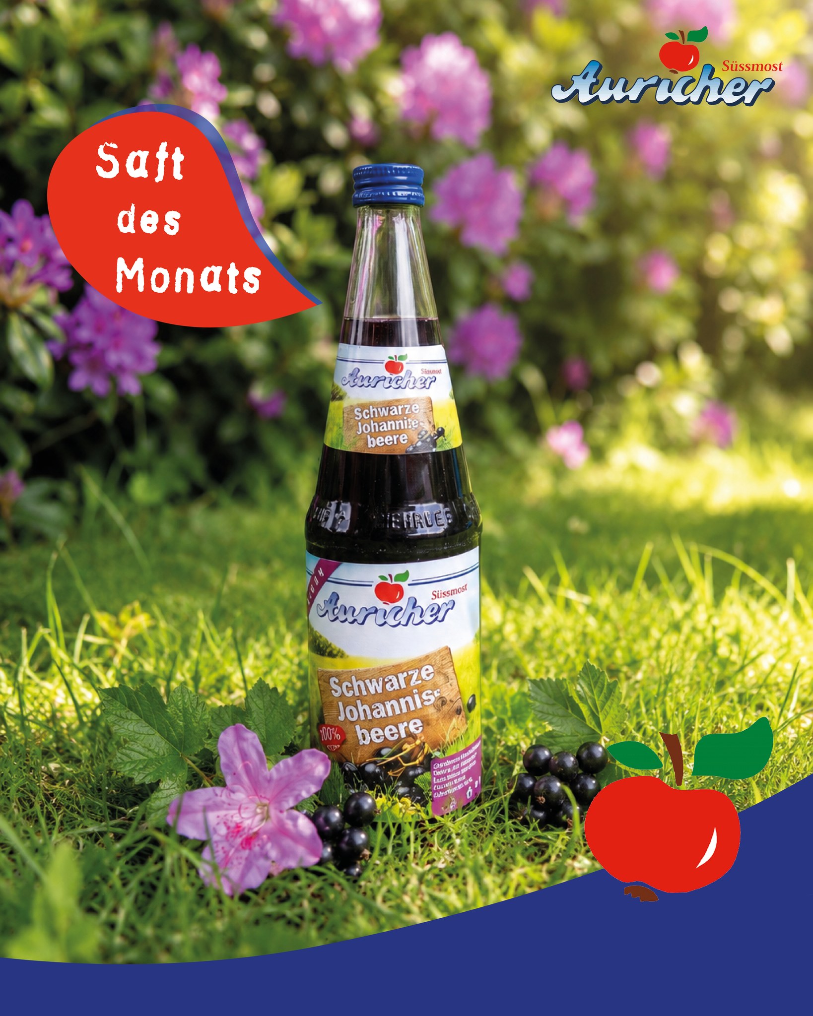 Saft des Monats im Juni: Johannisbeernektar.