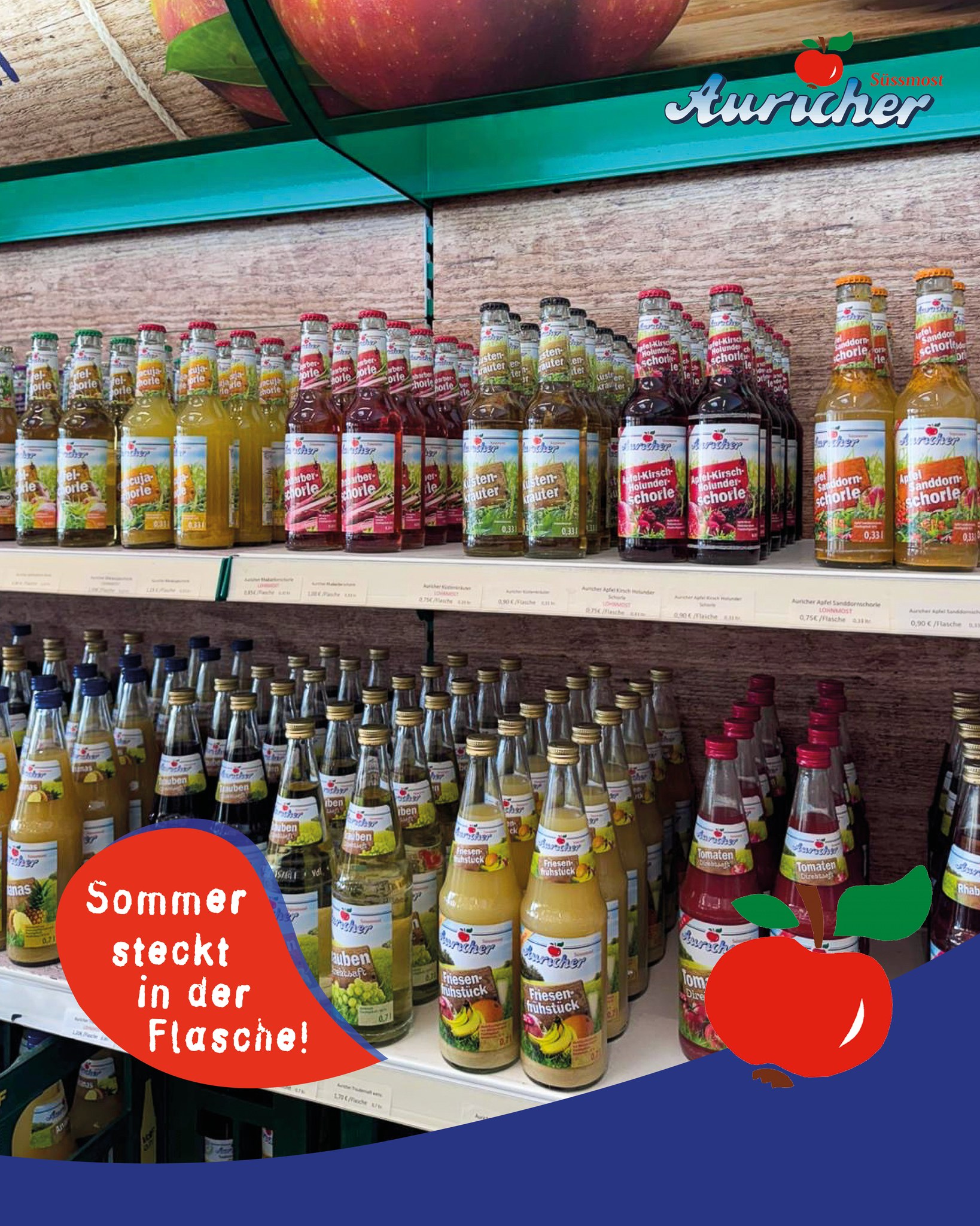 Sommer steckt bei uns in der Flasche