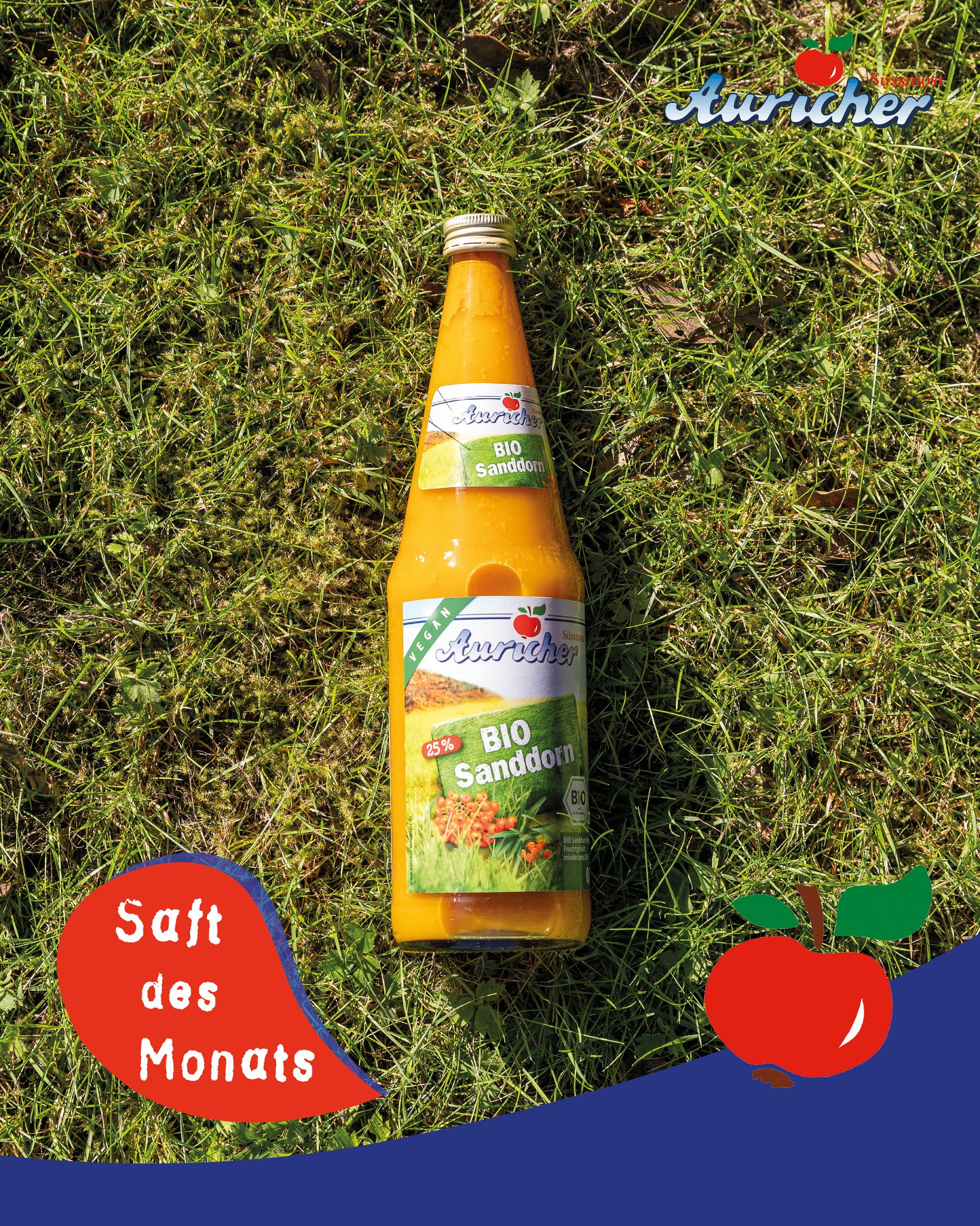 Saft des Monats: Unser Bio-Sanddorn.